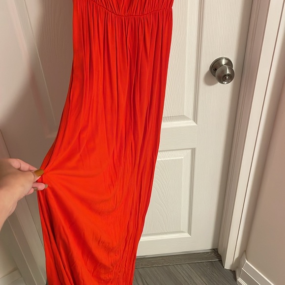 Dorothy Perkins Bright Red Cotton Dress US 2 - Picture 4 of 5